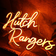 Hutch Rangers Orange Neon Sign