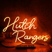 Hutch Rangers Orange Neon Sign