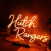 Hutch Rangers Orange Neon Sign