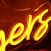 Hutch Rangers Orange Neon Sign