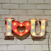 Steel Marquee Letter I Love U I Heart U Pink Heart High-End Custom Zinc Metal Marquee Light Marquee Sign