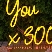 I Love You 3000 Orange Neon Sign