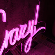 I Love You So Much It is like Crazy Pink Neon Sign