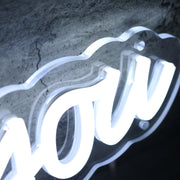 I Love You White LED Custom Neon Sign