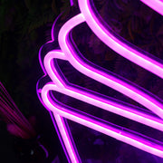 Ice Cream Cone Purple Neon Sign