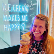 Ice Cream Makes Me Happy Neon Sign