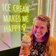 Ice Cream Makes Me Happy Neon Sign