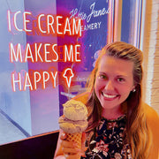 Ice Cream Makes Me Happy Neon Sign