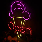 Ice Cream Open Neon Sign