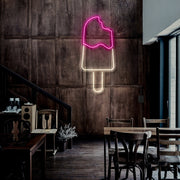 Ice Cream Popsicle Neon Sign