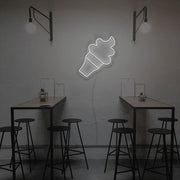 Icecream With Cone Neon Sign