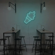 Icecream With Cone Neon Sign