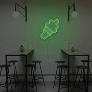 Icecream With Cone Neon Sign