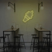 Icecream With Cone Neon Sign