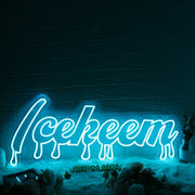 Icekeem Blue Neon Sign