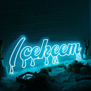 Icekeem Blue Neon Sign