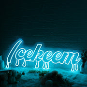 Icekeem Blue Neon Sign