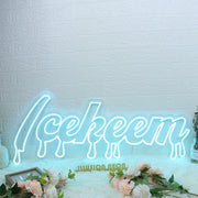 Icekeem Blue Neon Sign