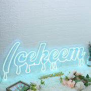 Icekeem Blue Neon Sign