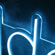 Identity Blue Neon Sign