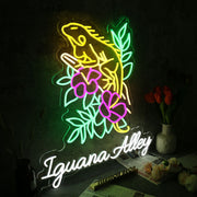 Iguana Alley Neon Sign