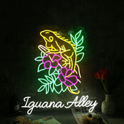 Iguana Alley Neon Sign