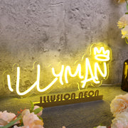 Illy Man Yellow Custom Neon Sign