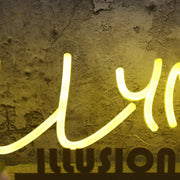 Illy Man Yellow Custom Neon Sign