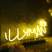 Illy Man Yellow Custom Neon Sign