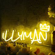 Illy Man Yellow Custom Neon Sign