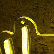 Illy Man Yellow Custom Neon Sign