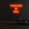 Im Blessed By Grace Neon Sign