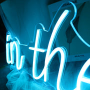 In The Air Blue Neon Sign