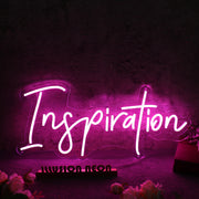 Inspiration Purple Neon Sign