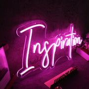 Inspiration Purple Neon Sign