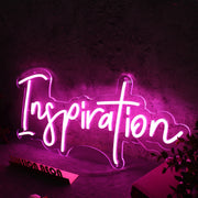 Inspiration Purple Neon Sign