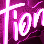 Inspiration Purple Neon Sign