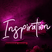 Inspiration Purple Neon Sign