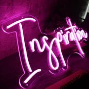 Inspiration Purple Neon Sign