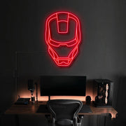 Iron Man Face Neon Sign