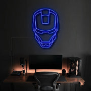 Iron Man Face Neon Sign