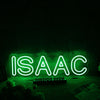 ISAAC Green Neon Sign