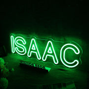 ISAAC Green Neon Sign