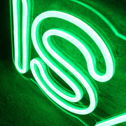 ISAAC Green Neon Sign