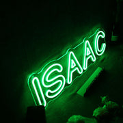 ISAAC Green Neon Sign