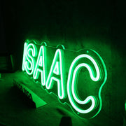 ISAAC Green Neon Sign