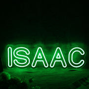 ISAAC Green Neon Sign