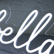 Isabella Claire White Neon Sign