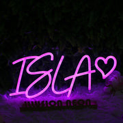 ISlA Purple Neon Sign