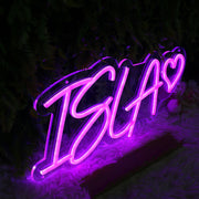 ISlA Purple Neon Sign